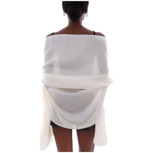 Womens Scarf Pashmina Shawls and Wraps for Evening Ivory - Picture 1 of 7